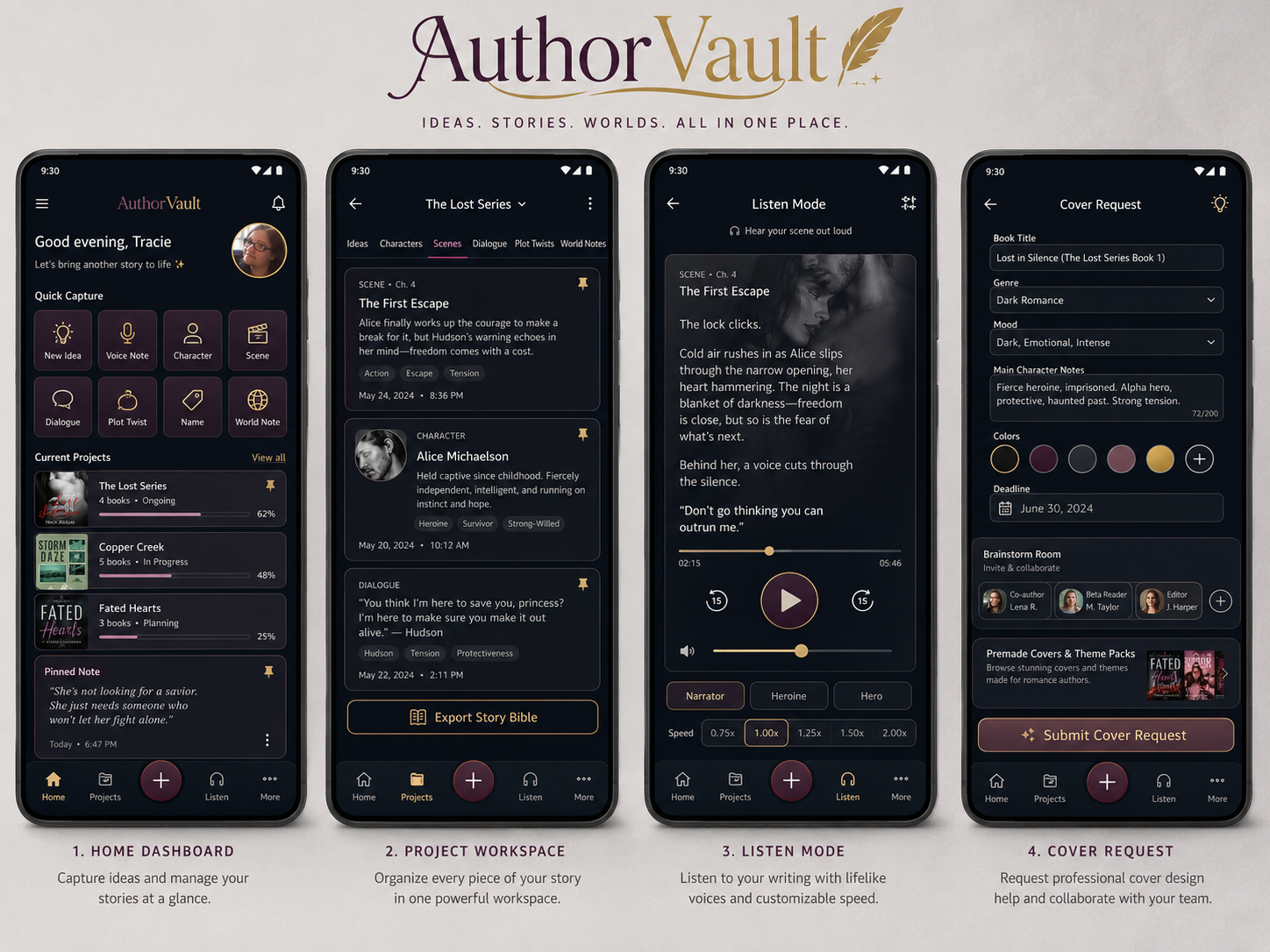 AuthorVault Android planned target preview